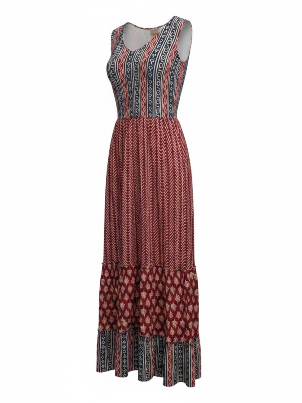 World Market Boho Print Midi Dress